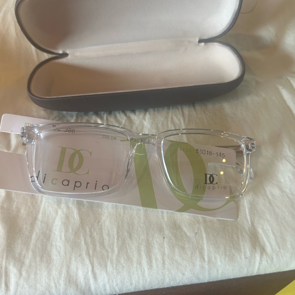 Di Caprio DC220 Crystal Eyeglasses Clear Frame 55-18